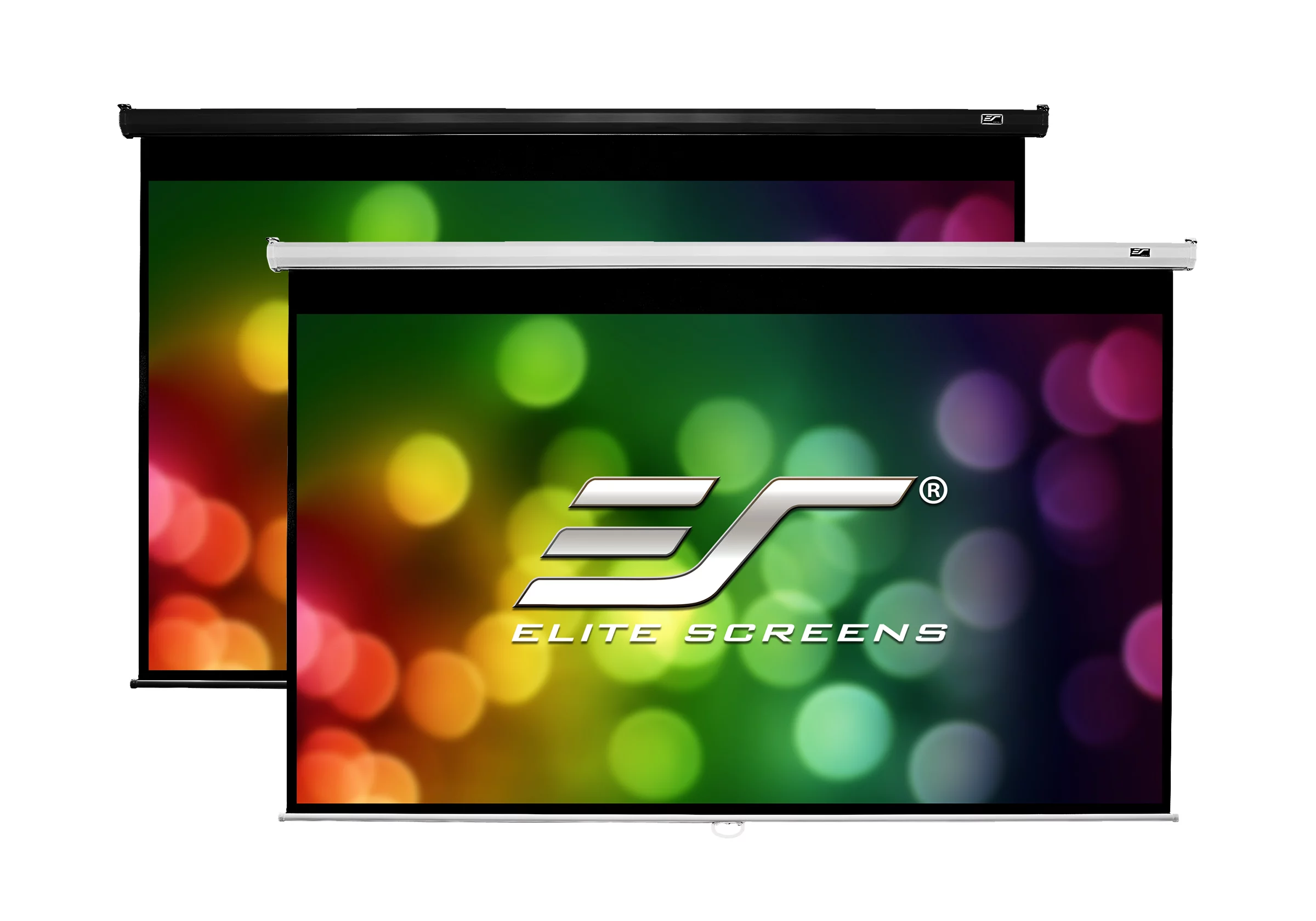 Elite Screens Manual B 100-INCH Manual Pull Down Projector Screen Diagonal 16:9 Diag 4K 8K 3D Ultra HDR HD Ready Home Theater Movie Theatre White Projection Screen with Slow Retract Mechanism M100H - Image 4